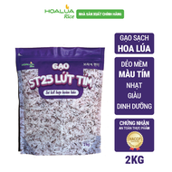 Gạo ST25 Lứt Tím túi 2kg - Dẻo mềm thơm đặc trưng giàu dinh dưỡng