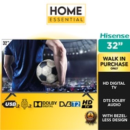 Hisense 32 Inch HD LED TV 32A5200F | Bezel-less TV | DTS Dolby Audio | HDMI x 2 | USB x 2 | Hisense TV Hisense 32" TV