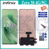 Original AMOLED For Infinix Zero 30 4G 5G LCD Display Touch Screen Digitizer X6731 LCD Replacement