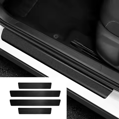 4pcs Carbon Fibre Threshold Protection for BMW E46 E39 E38 E90 E60 E36 F30 F30 E34 F10 F20 E92 E38 E