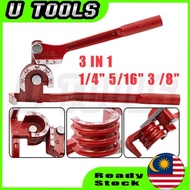 3 IN 1Tube Bender 180 Degree Pipe Bender Aircond Heavy Duty Tube Bending Copper Bender for 1/4" 5/16