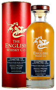 英國英吉利第十五樂章波本原酒桶裝泥煤單一麥芽威士忌0.7L 58.4%