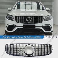 For Mercedes Benz GLC-Class X253 2015-2019 GLC250 GLC300 GLC350e GLC43 AMG GT Style Front Hood Grill