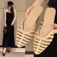 💞【Comfort Vintage】💞Women's Roman Sandals / Pointed Toe Low Block Heel / Bohemian Summer Slippers / C