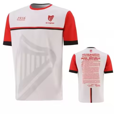 1916 Commemoration Jersey 3D Printed Sports Football T-Shirt Collins Commemoration Jersey Ireland Me
