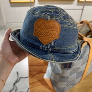 LV X nigo 聯名 丹寧 牛仔 拼接 老花 漁夫帽 遮陽帽 休閒帽 帽子