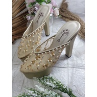 Marrisa gold 12cm wedding shoes