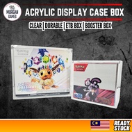 【Morgan Games】[Ready Stock] Acrylic Display Case for ETB & Booster Box | Magnetic ETB Box Protector