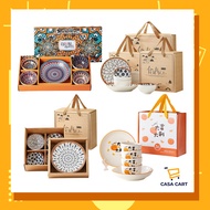 CASA CART Plate Bowl Rice Plate Porcelain Bowl Tableware Set Household Plate