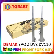 ORIGINAL TOBAKI FRONT FORK DAMPER ASSY FOR DEMAK EVO Z EVOZ DVS DV110 (SILVER)