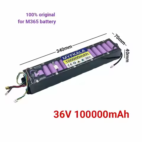 2025 New 36V 100Ah Battery for Xiaomi M365/Pro/1S Special Battery Pack 36V Battery Riding 30km BMS+C