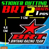 BRT Bintang Racing Team 7cm Motorcycle Racing Sticker