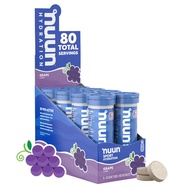 Nuun Sport Electrolyte Tablets for Proactive Hydration, Grape, 8 Pack (80 Servings)