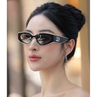 DISTRICT 5 Glasses - 2025 fashion women's glasses, oval form with white rim C5515