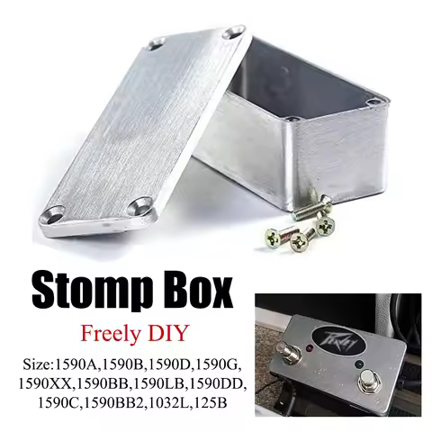 1PC Aluminum Stomp Box Enclosure for DIY Guitar Effects Pedal - 12 Sizes (1590A/B/BB/C/D/DD/G/LB/XX/