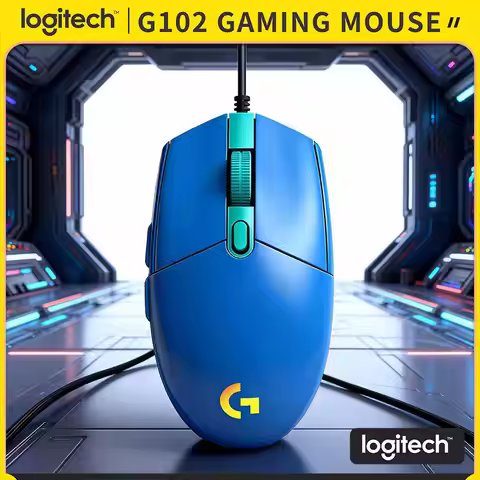 Logitech G102 Prodigy Mouse, 1000Hz Polling Rate, 8000 DPI Precision, RGB Backlit, Ergonomic Design 