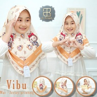 Al-jazeera CHILDREN'S INSTANT HIJAB VIBU MOTIF ADEM PRINTING JERSEY COMFORTABLE TO WEAR ORI AL-JAZEE
