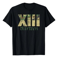 Xiii 13th Birthday Roman Numerals Math Camo Vintage