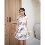 [ GENEVIEY ] Emily Polkadot Dress