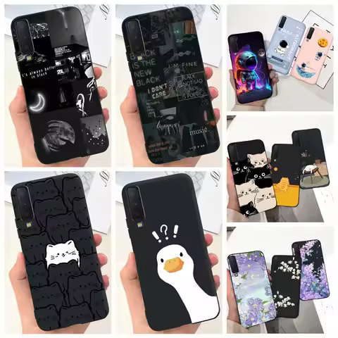 For Phone Case Samsung Galaxy A7 2018 Case Bumper Soft Matte Silicone Coque For Samsung A7 2018 A750