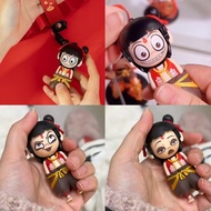 พวงกุญแจ Nezha 1ชิ้นมีดีไซน์เรืองแสงเหมาะสำหรับพวงกุญแจอะนิเมะและตำนาน