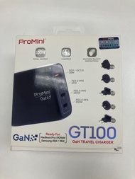 全新 現貨 ProMini GT100 Tri-PD + QC GaN 100W 旅行快速充電器