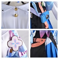 Game Honkai Star Rail 7th March Cosplay Costume Uniform Shoes Wig Outfit Halloween Party Women March