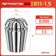 1PC High Precision ER11 Collet Chuck Manganese Steel Material Accuracy 0.008mm elastic CNC Collet Ch