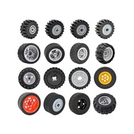 Double Eagle Compatible Lego 9686 Small Particle Building Blocks Car Technology Accessories Wheels T