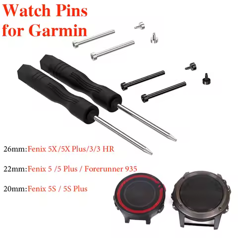 Metal Pins for Garmin Fenix 5X Plus Fenix 3 3 HR Connector Adapter 2PCS Watch Band Spring Bars Repai