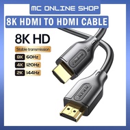 8K HDMI 2.1 Cable 48Gbps Ultra HD 8K/60Hz 4K/120Hz 2k/144Hz for PS5 PS4 Xbox PC Desktop Monitor