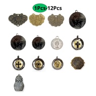 Buddha Pendant Coin Plate, Coin Elizabeth, Cross & YinYang, Price 1 Piece