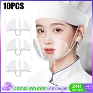 10Pcs Hygienic Mask Mouth Shield for Cooking Anti-Fog Kitchen Staff Reusable Splash-proof Protection