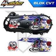 TRANSPARENT STRIPING | MOTORCYCLE CVT TANK | TRANSPARENT CLEAR CVT BLOCK | STICKER CVT