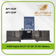 Acer Aspire S3-391 S3-951 AP11D3F AP11D4F MS2346 3ICP5/65/88 3ICP5/67/90 Genuine Original Battery
