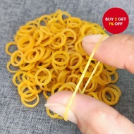 New 500pcs Yellow O-Rings Rubber Bands 1CM/0.4inch Elastic Rubber Rings Stretchable Latex Rings Supp