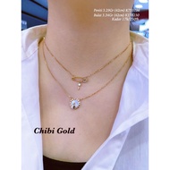 Gold Necklace Pin Necklace 750 Gold Grade 17k. k751796 Chibi gold