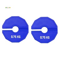 Gym Micro-Type Plates Dumbbell Fractional Weight 0.75kg Plate Rubber Fractional Weight Plates Add-on