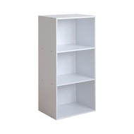TZUMii多彩三格空櫃/三層櫃/收納櫃/書櫃/置物櫃-多色可選/ 白色