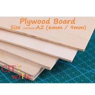 <Plywood Board> Size A2 - 6mm / 9mm  DIY art craft architectural modelling material