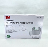 3M - 1527-1 Transpore Surgical Tape (醫生膠布 / 易撕透明膠帶) 2.54cm x 9.14m 一盒12卷 (平行進口)