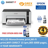 EPSON ECOTANK MONOCHROME M1120 WI-FI INK TANK PRINTER - PRINT ONLY (EXTRA FREE EPSON 005S INK)