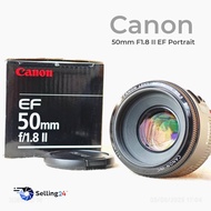 เลนส์กล้อง Canon EF 50mm f1.8 II Standard Portrait Mount EF EOS Mint งานกล่องสวยๆ