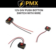 【12V-24V Push Button Switch】| Universal | Durable | ON/OFF Function