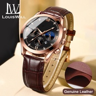 LouisWill Men Casuals Fashion Watches Quartz Watches Business Wristwatches 3ATM Waterproof Watches G