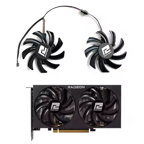 New 85mm Cooling Fan For Powercolor RX 6700 6650 6600 XT RX 5700 5600 XT V2 Fighter Graphics Cards c
