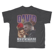 David Beckham / David Beckham Oversized Darkgrey T-shirt / Vintage Tee / Jersey / Worldcup Tshirt