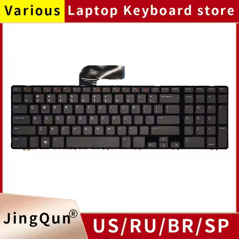 Russian US/English Notebook Laptop Keyboard Backlight For Dell Inspiron17 17R N7110 Vostro 3750 5720