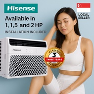 Hisense 1/1.5/2 HP Window AC AirCon, Air Conditioner Unit, Sleek and Compact, 3 year Warranty, Insta
