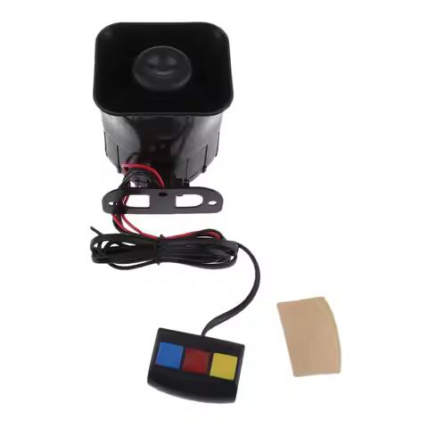 Car Siren Horn Car Horn Siren DC 12V Car Siren Horn 3-tone Speaker